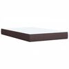 vidaXL Box Spring Bed with Mattress Dark Brown 100x200 cm Fabric