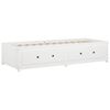 vidaXL Day Bed without Mattress White 80x200 cm Solid Wood Pine