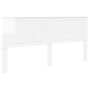 vidaXL Headboard Gloss White Engineered wood