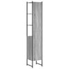 vidaXL Bathroom Cabinet Grey Sonoma 33x33x185.5 cm Engineered Wood