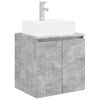 vidaXL Wall-Mounted Sink Vanity Concrete Grey 49.5 x 41 x 62.5 cm