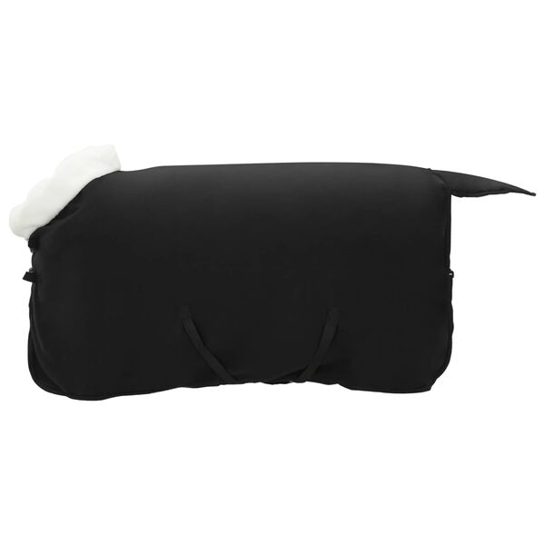 vidaXL Horse Blanket Black 115 cm Polar fleece