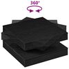 vidaXL Coffee Table 360-Degree Rotatable Black 70x70x34.5 cm