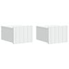vidaXL Wall-Mounted Bedside Cabinet 2 pcs White 33 x 34.5 x 24 cm