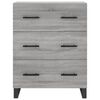 vidaXL Highboard Grey Sonoma 69.5x34x180 cm Engineered Wood