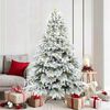 vidaXL Artificial Christmas Tree with 300 LEDs White 180 cm PE and PVC