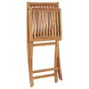 vidaXL Folding Garden Chairs 8 pcs Solid Teak Wood