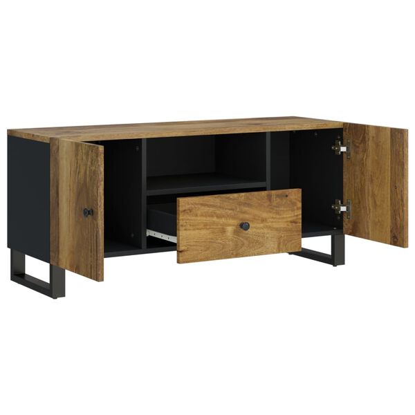 vidaXL TV Cabinet 105x33.5x46 cm Solid Wood Mango&Engineered Wood