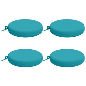 vidaXL 4-Piece Seat Cushions SOEST 4 pcs 100% Polyester Turquoise