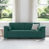 vidaXL Sofa Dark Green 219 x 77 x 82 cm Fabric