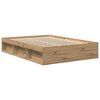 vidaXL Bed Frame without Mattress Artisan Oak 140x200cm Engineered Wood