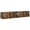 vidaXL TV Wall Cabinet 2 pcs Smoked Oak 78.5 x 31 x 29.5 cm