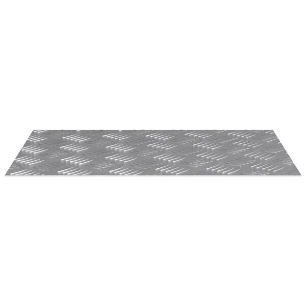 vidaXL Stair Tread Rectangular 4 pcs Silver 60 x 40 cm Aluminium