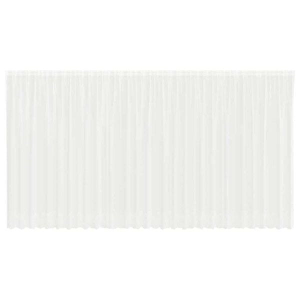 vidaXL Lace Curtain with Curtains Floral White 245 x 750 cm Polyester