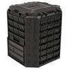 vidaXL Garden Composter Black 71 x 71 x 81.5 cm 100% PP