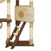 vidaXL Cat Tree with Sisal Scratching Posts Brown 234 cm