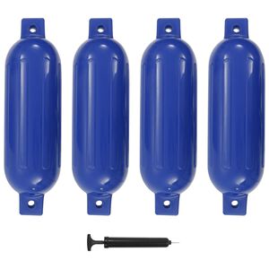 vidaXL Boat bumpers Blue 51 x 14 cm PVC