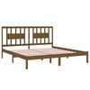 vidaXL Bed Frame without Mattress Honey Brown Solid Wood 200x200 cm (810040+818693)