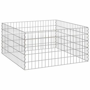 vidaXL Square Composter 100 x 100 x 50 cm Iron