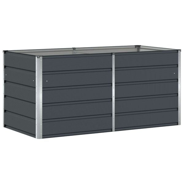 vidaXL Planter Anthracite 160 x 80 x 75 cm Steel