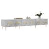 vidaXL TV Cabinet Concrete Grey 150x36x30 cm Engineered Wood