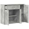 vidaXL Sideboard Concrete Grey 88x30x70 cm Engineered Wood