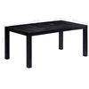 vidaXL Dining Table Black 180x90x76 cm Solid Mango Wood