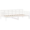 vidaXL Day Bed and Bench Set with Roof without Mattress White 80x200 cm