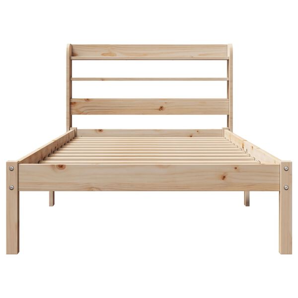 vidaXL Bed Frame without Mattress 100x200 cm Solid Wood Pine