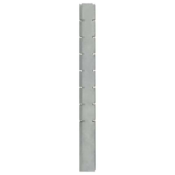 vidaXL Garden Fence Posts 40 pcs Silver 200 cm&nbsp;Galvanised Steel