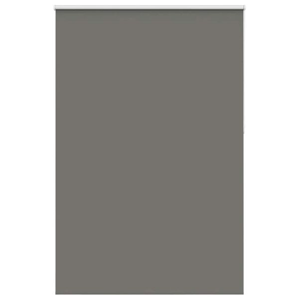 vidaXL Roller Blind Blackout Grey 160x210 cm Fabric Width 156.6 cm Polyester
