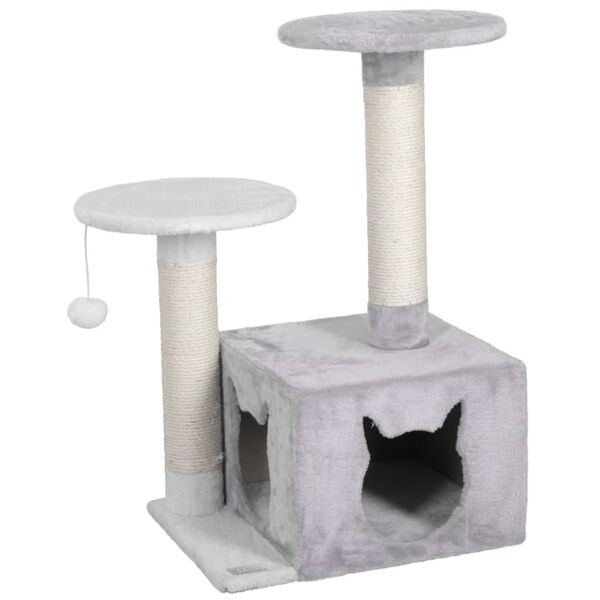 Kerbl Cat Tree Saphir Light 80cm White and Grey