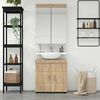 vidaXL Bathroom Furniture Set TULUM Sonoma Oak Engineered Wood