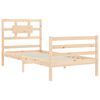 vidaXL Bed Frame without Mattress Single Solid Wood