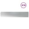 vidaXL Lawn Edgings 10 pcs 20x103 cm Galvanised Steel
