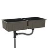 vidaXL Handmade Kitchen Sink Black Stainless Steel