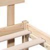 vidaXL Bed Frame with Headboard Brown 90 x 190 cm Solid Pine wood