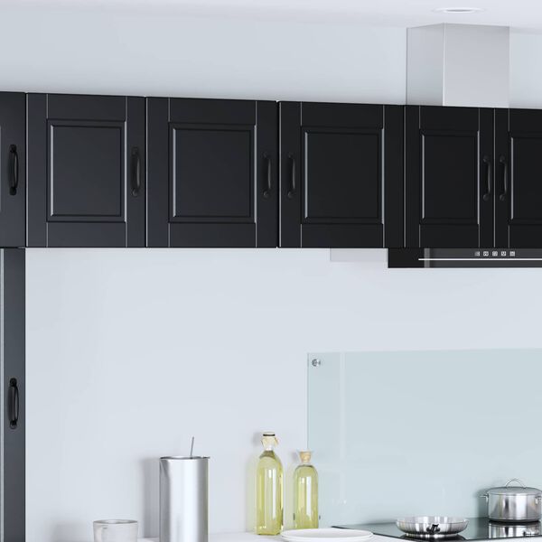 vidaXL Kitchen Cabinet with Door Black 40 x 31 x 40 cm Engineered Wood