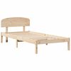 vidaXL Bed Frame with Headboard Natural 80 x 200 cm Solid Pine Wood