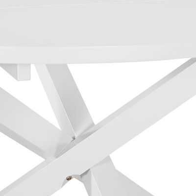 vidaXL Dining Table White 120x75 cm MDF