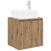 vidaXL Wall-Mounted Sink Vanity Artisan Oak 53 x 35 x 63 cm