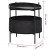 vidaXL Side Table with Basket 40x40x45.5 cm Black