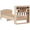 vidaXL Bookcase Bed without Mattress 90x200cm Solid Wood Pine