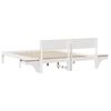 vidaXL Bed Frame with Headboard White 150 x 200 cm Solid Pine Wood