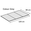 FLAMINGO Cooling Pad Fresk Drop XXL 120x80 cm Grey