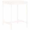 vidaXL 3 Piece Garden Bar Set White Solid Wood Pine