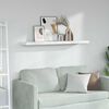 vidaXL Wall Shelf White Marble 120 x 23.5 x 4 cm Engineered Wood