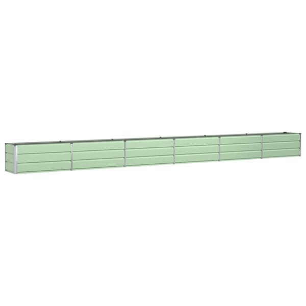 vidaXL Planter Pastel Green 580 x 50 x 45 cm Galvanised Steel