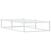 vidaXL Bed Frame without Mattress White 100x200 cm Metal