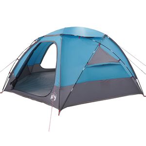 vidaXL Dome Tent with Removable Rainfly Blue 12-Person